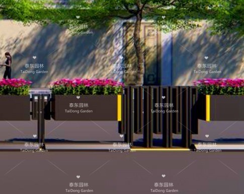 隔離花箱護欄